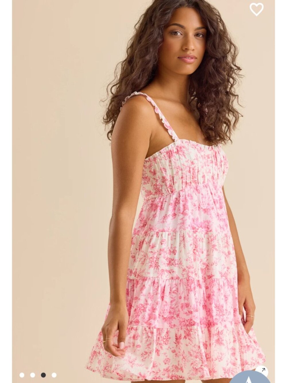 Pink Floral Summer Dress, Mel Floral Mini Dress Altar’d State NWT - Picture 3 of 4